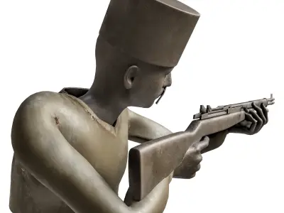 sattar khan sculpture  3D model