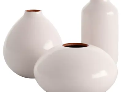 Tallan Handcrafted Ceramic Vases 3D model