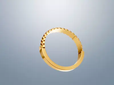 Twist Design Ring 3D print model