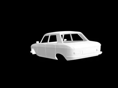 Peugeot 204 Berline  3D print model