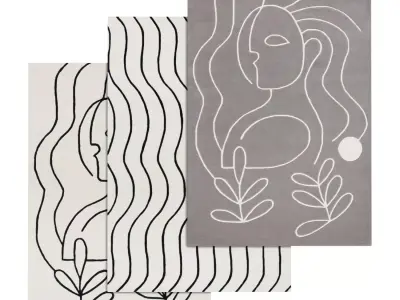 Rug Set 2128 3D model