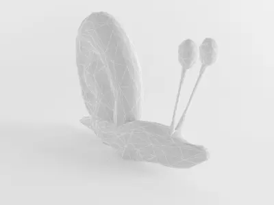 Gary the Snail From Sponge Series Escargot Helix Winkle Low-poly 3D model