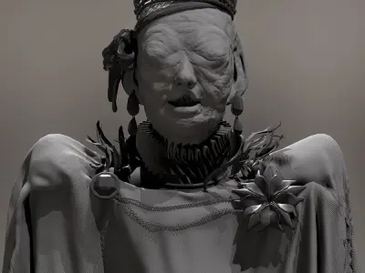 FREE Highpoly model - Queen of the mutants Free 3D model