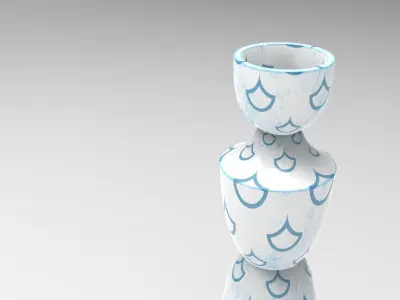 Nac Candlestick Low-poly 3D model