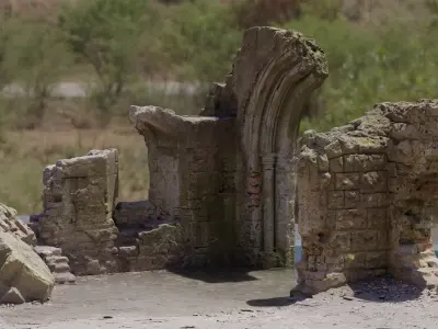 Photogrammetry Model of a Victorial Folly Low-poly 3D model