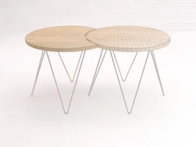SIDE TABLE---Built-in 3D model