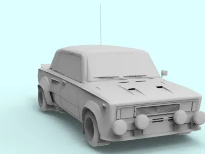 FIAT FOR 3D PRINT 3D model