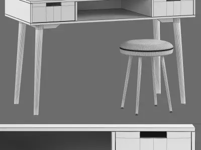 La Redoute Interieurs Jimi Vintage Desk 3D model