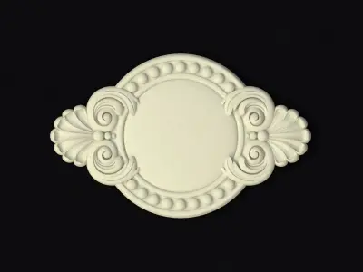 Central decor ornament for furniture 3D model 351