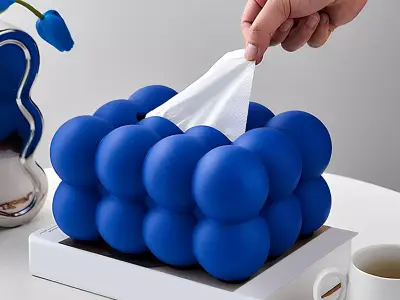 Cloud Tissue Box   Bubble Tissue Holder 3D print model