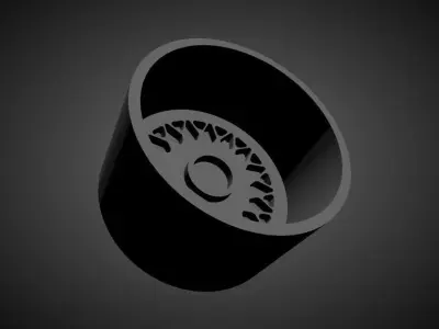 BBS RS scalable and Printable rim 3D print model