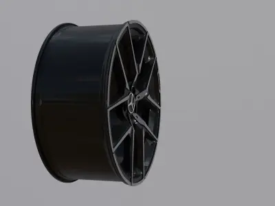 Mercedes Staggered Rims AMG Low-poly 3D model