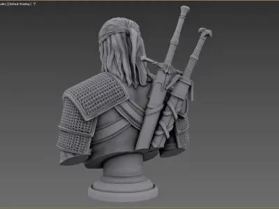 Geralt of Rivia  Monster Slayer in Legendary Detail 3D print model