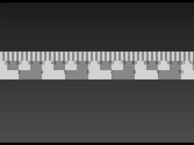 Ruler only for 3d modeling Free 3D model