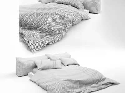 Bed design 3D model purchase