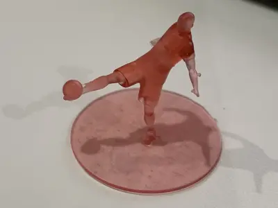 soccer player 3D print model