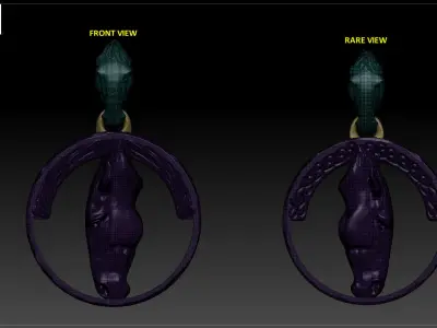 Horse Pendant 3d model for 3d printing  3D print model