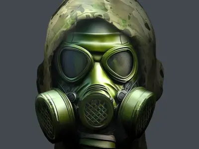 Helmet 3d model military combat Military Low-poly Low-poly 3D model 73