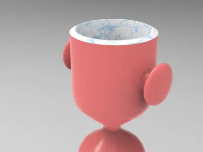 Skol Plant Pot Low-poly 3D model
