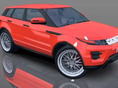 Land Rover Range Rover Evoque 3D model  Low-poly 3D model
