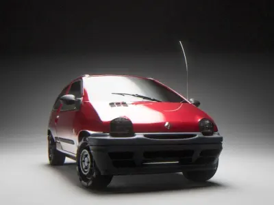 Twingo French Car 3D Model 3D model