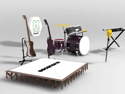 Instrumentos pack 2020 3D model