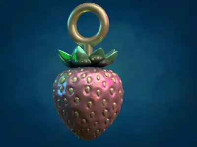 Strawberry 3D print model