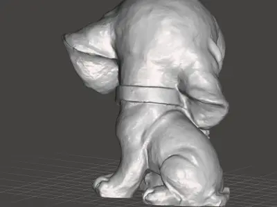 welcome puppy beagle with and without hooks snoopy puppy 3D print model