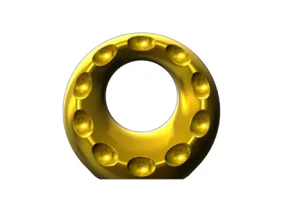 Grooved vead carvings open portal sphere ornament 3D print model