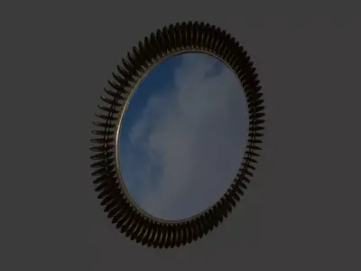 Mid Century Modern Mirror 3D model