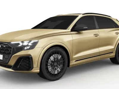 Audi Q8 2024 Low-poly 3D model