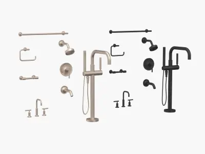 Kohler Bathroom Faucet and Accessories 3D model