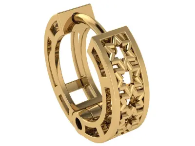 54 EARING NO STONE 3D print model