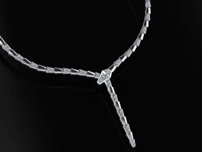 Bvlgari Serpenti Necklace  3D print model