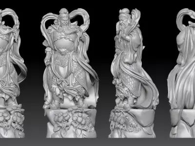 Guan Yu  3D print model
