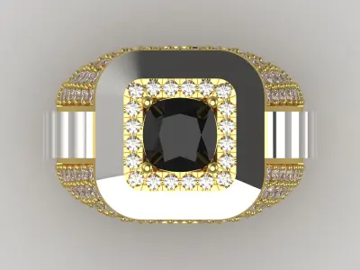 Luxury man Rolex design diamond ring model ror0049 3D print model