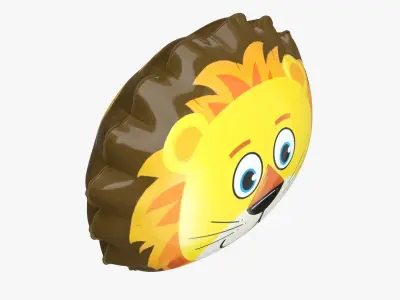 Foil decoration balloon 07 Lion 3D model
