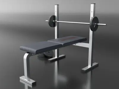 Bench Press 3D model