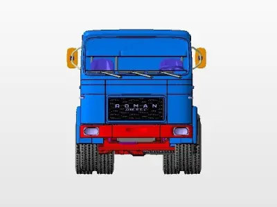  Truck Roman Diesel 4x2 MAN F8 3D print model
