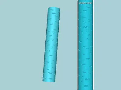 Texture Roll 50 Mom Mother - Fondant Decoration Maker 3D print model