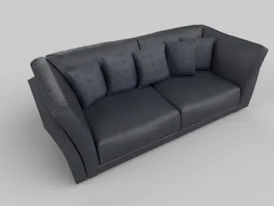 Realistic sofa 3D model