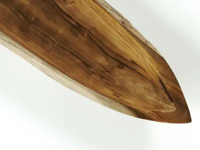 POLYPASTA - wooden bowl ship - teak 3D model