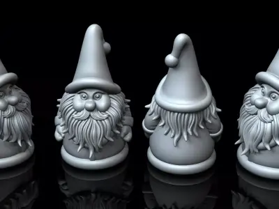 Santa Claus 3D Printable Model  3D print model