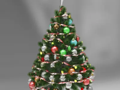 Christmas tree 3D model 17