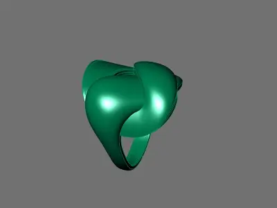 Women Ring Plain Ring Ready STL 3DM Models Womens Rings 3D print model 15