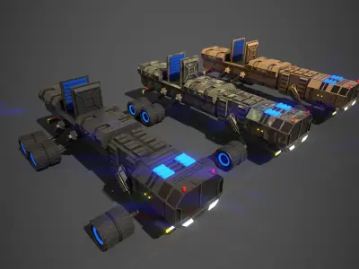 Rover Ten Low-poly 3D model