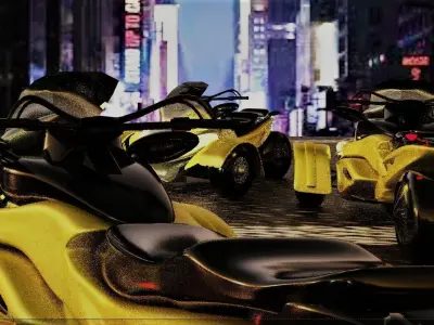 BRP Can-Am Spyder ST- Vehicle 3D model