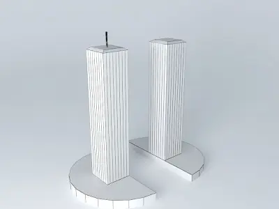 ioliol world trade center towers Free 3D model