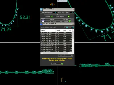 Diamond Necklace 360 animation renders 3dm stl details 3D print model