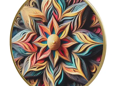 Wall Decoration item 16 Low-poly 3D model